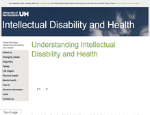 Tablet Screenshot of intellectualdisability.info